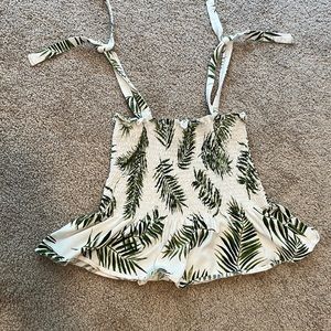 Summer leaf print top from H&M